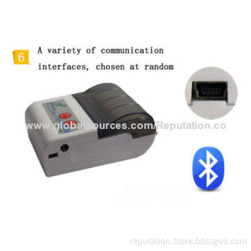 BM9000-II Mini Portable Bluetooth Thermal Printer, Easy Paper Loading, 2,000mAh Li-ion Battery